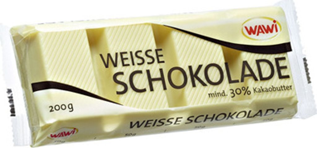 Wawi Kuvertüre weiße Schokolade mit 30 % Kakaobutter 200 g Produktbild 