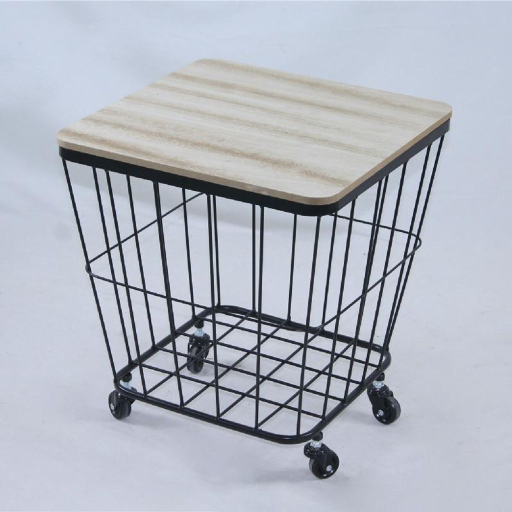 Quadratischer Tisch mit Rollen und Stauraum, 38,5 x 38,5 x Produktbild 