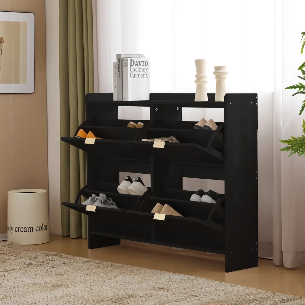 Commode à Chaussures Gain de Place : Solution de Rangement Largeur 110cm - 4