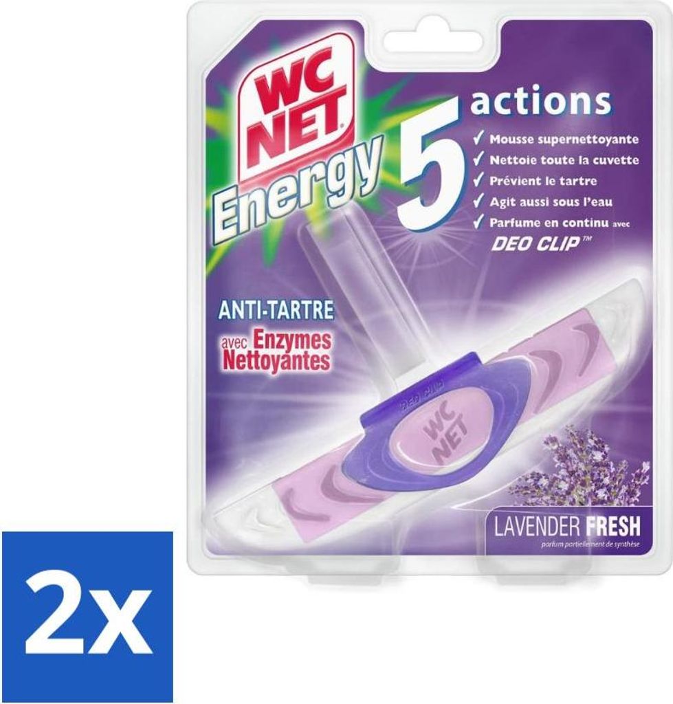 WC-Netz - Toilettenblock - Lavendel - 1 Block - Vorteilspack - 2 Stücke