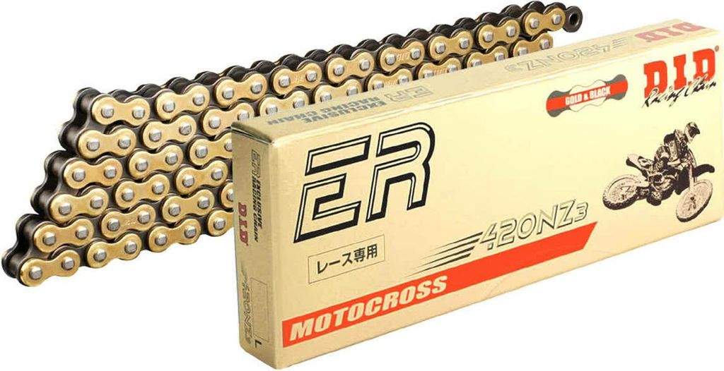 DID Kette 420 Nz3 104 C Gold/Schwarz Offen