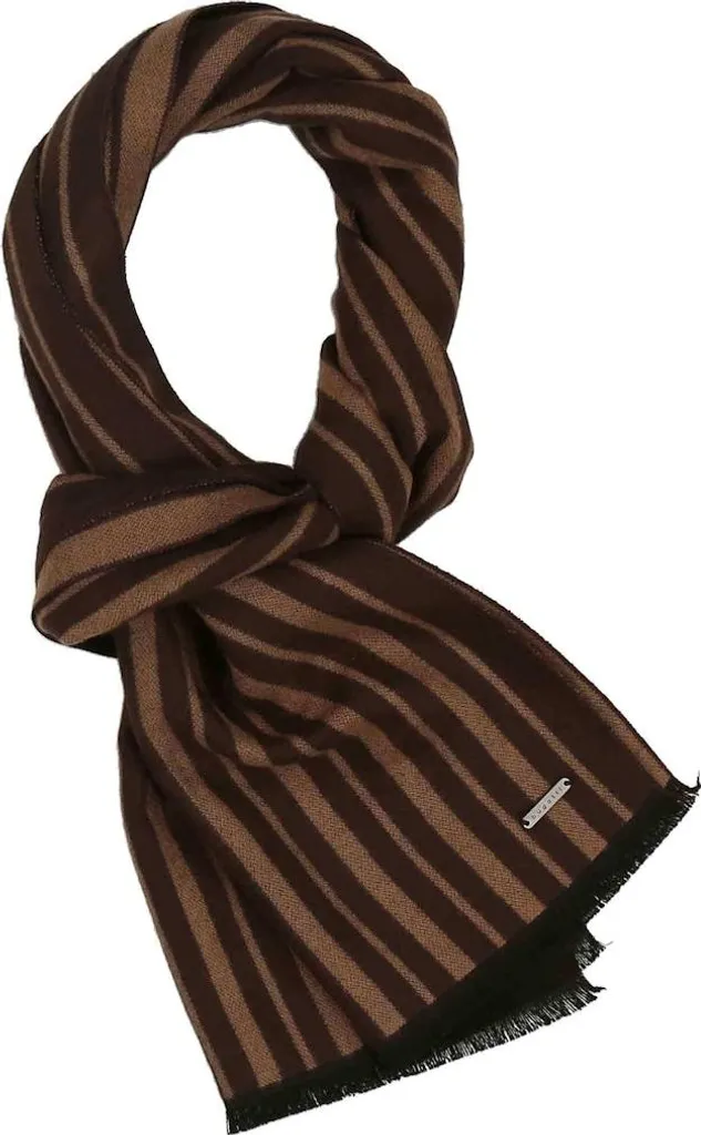 Bugatti Sciarpa Uomo A Quadri Cashmink - Morbida E Calda 35x200 Cm - Accessorio Invernale Ipoallergenico - Prodotta In Germania