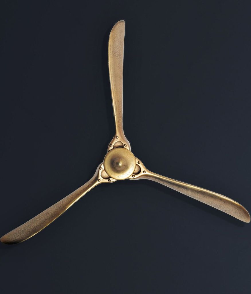 FineBuy Décoration Hélice 85x85 cm Métal Avion Hélice Image du produit 