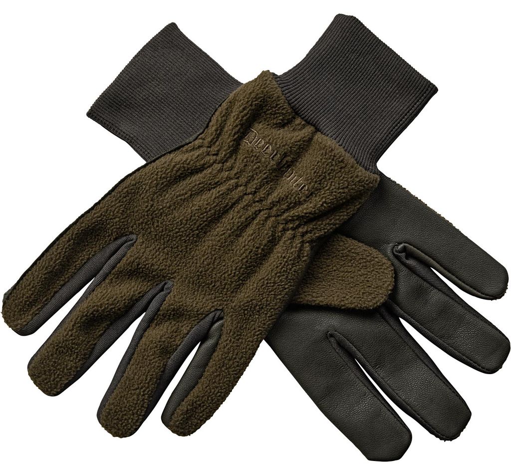 Deerhunter Fleecehandschuhe, mit Leder (Art Green) Größe S