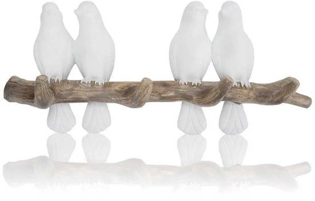 Optimisez votre espace avec ce lot de 4 patères oiseaux en métal durable