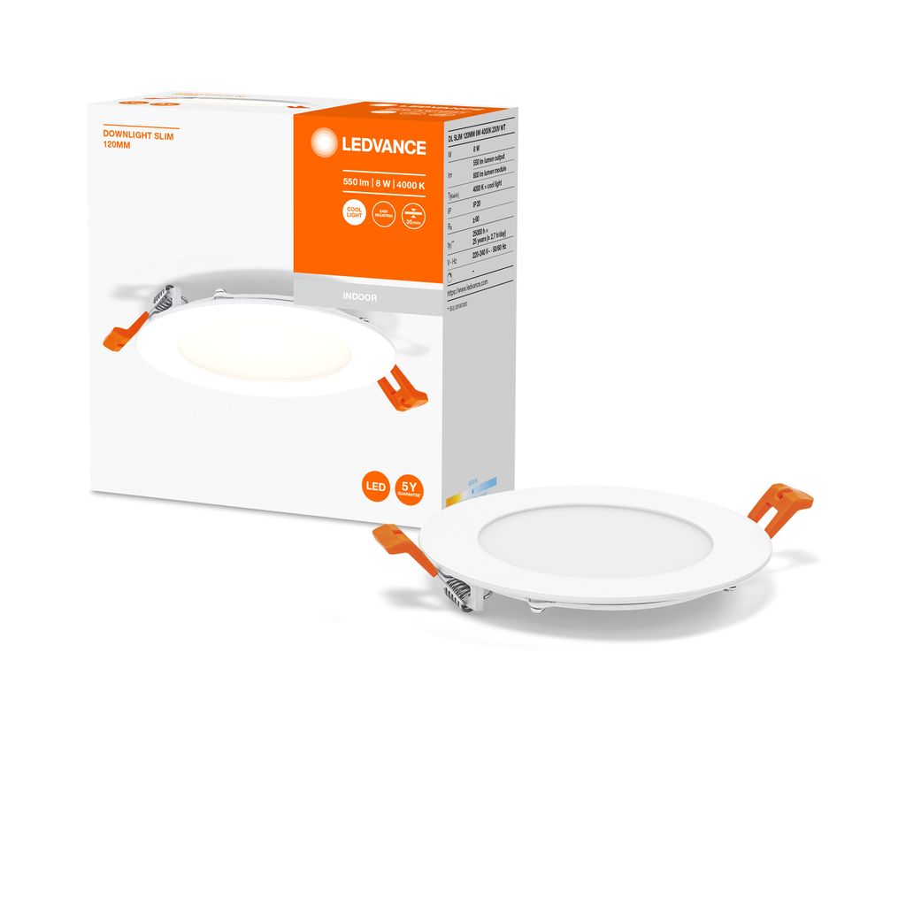 LEDVANCE Downlight Slim, Zapustené bodové osvetlenie, 8 W, Obrázok produktu 