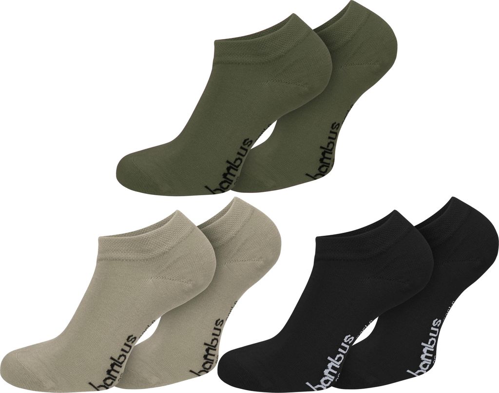 normani 6 Paar Bambus-Gesundheitssocken Sneakers