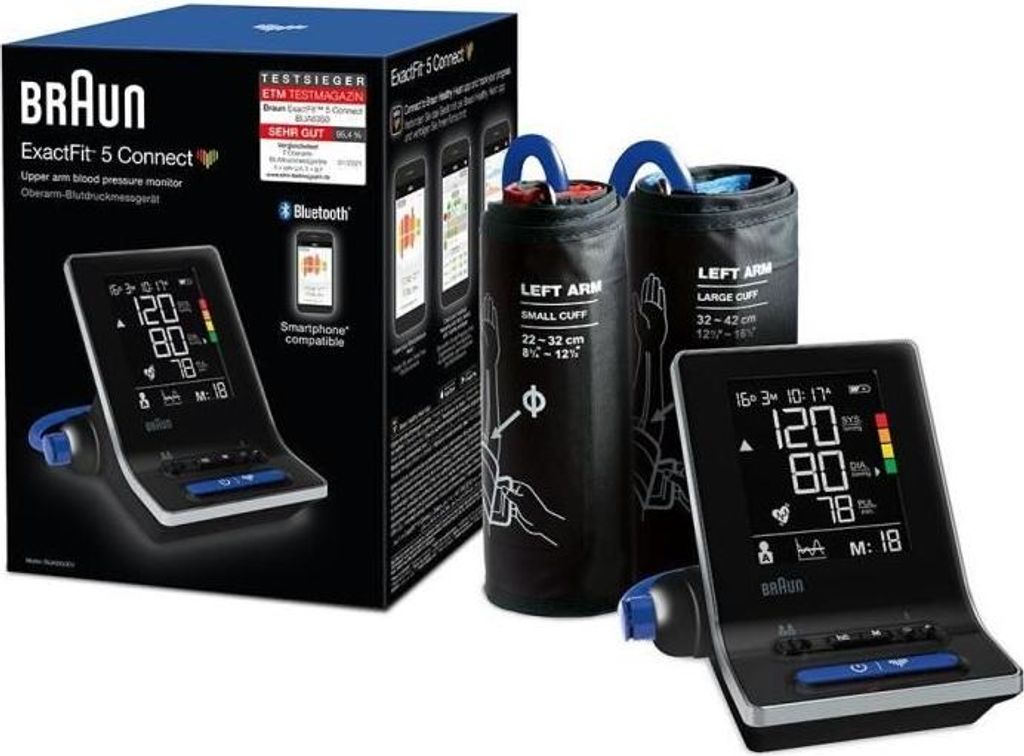 Braun Blood Pressure Monitor ExactFit™ 5 Connect Smart Immagine del prodotto 
