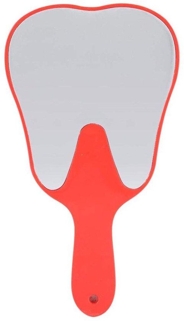 Kinderhandspiegel rot mit Handgriff, 4 Farben, kosmetisch, klein, reise, rot, plastik