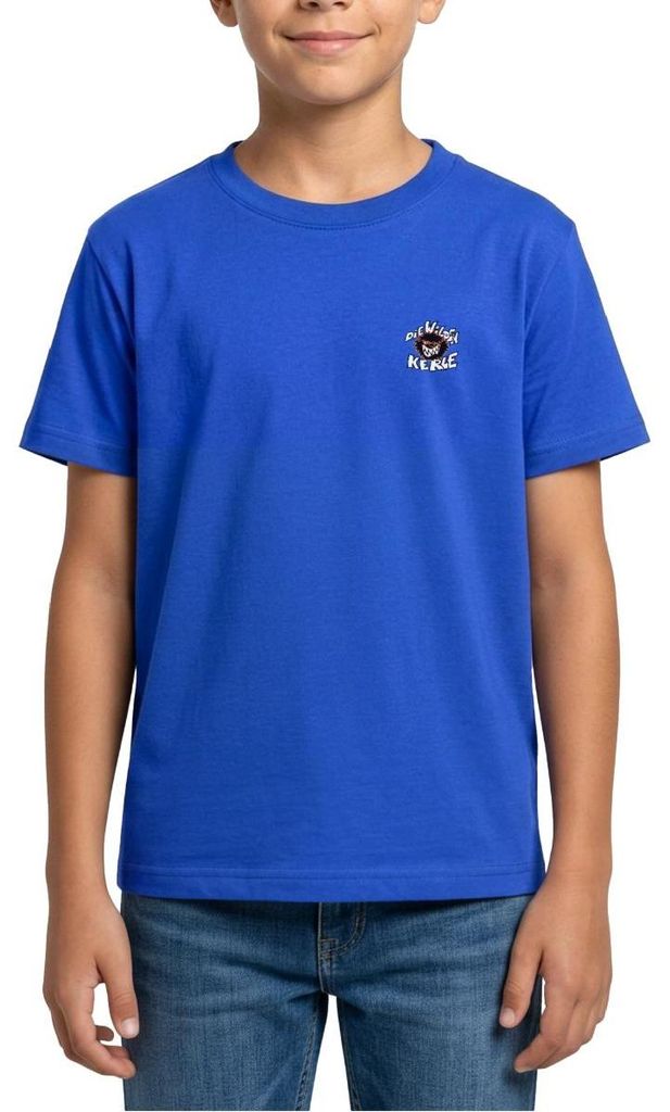 Spreadshirt Die wilden Kerle Kleines Logo Teenager T-Shirt, 152/164 (12-14 Jahre), Royalblau
