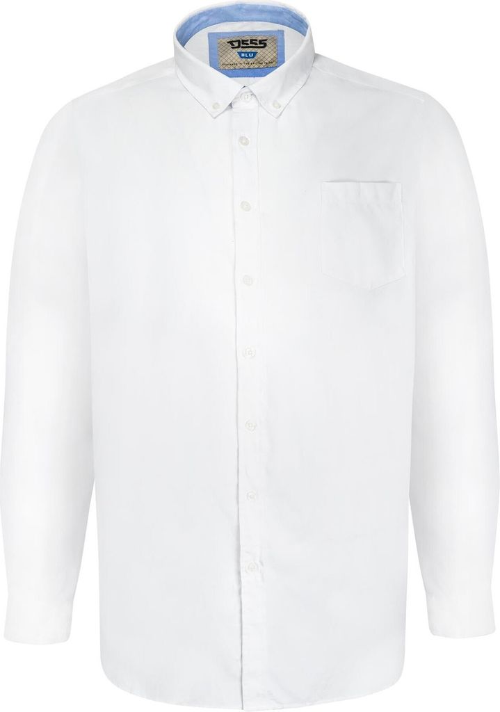 Duke - "D555 Richard" Hemd für Herren Langärmlig DC462 (8XL) (Weiß)