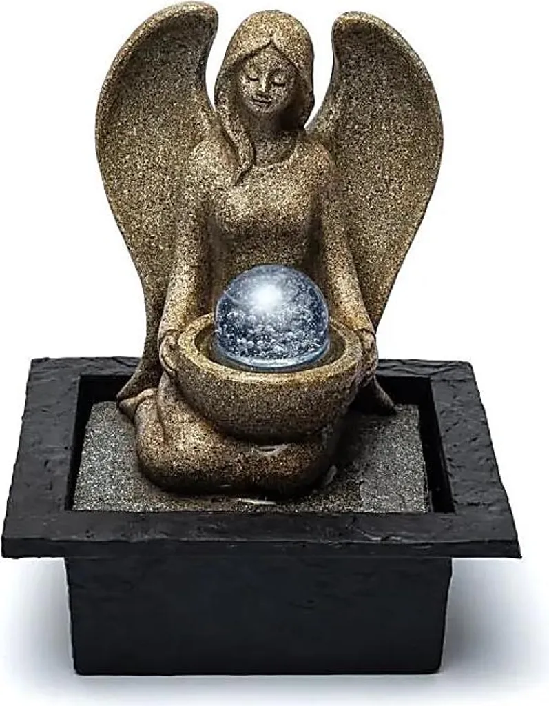 Fontaine Décorative Ange L avec Cascade d'Eau Zen pour Salon et Bureau