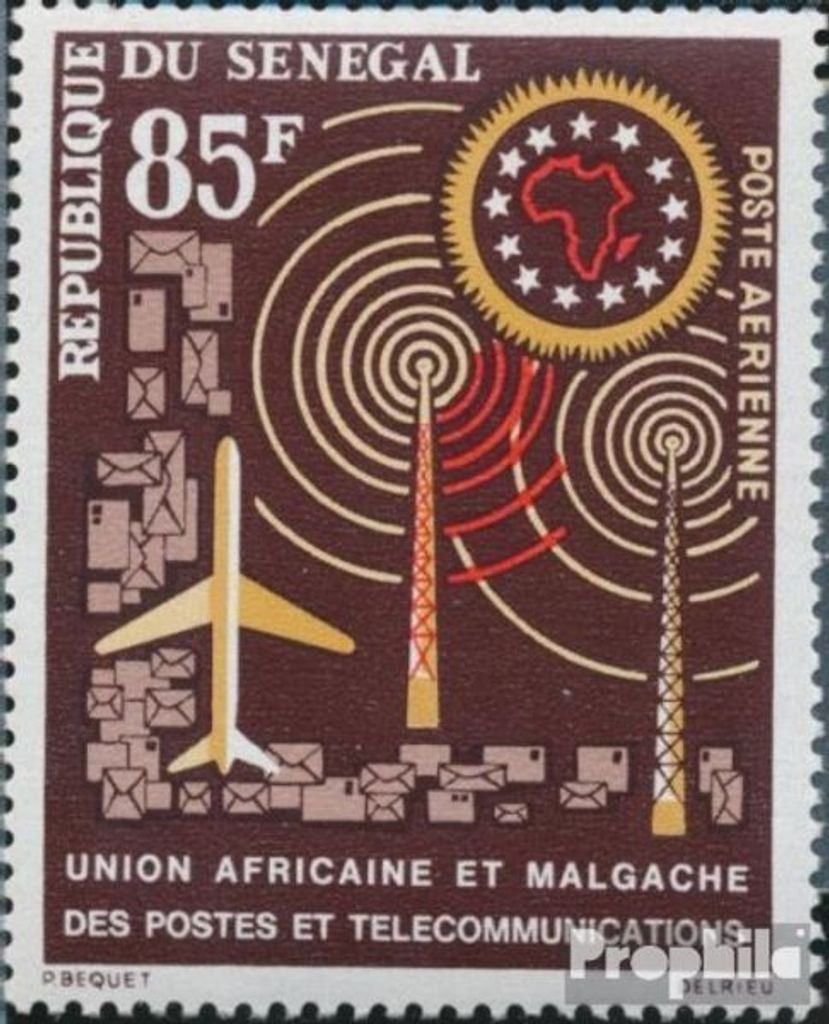 Briefmarken Senegal 1963 Mi 273 (kompl.Ausg.) postfrisch Post und Fermeldeunion