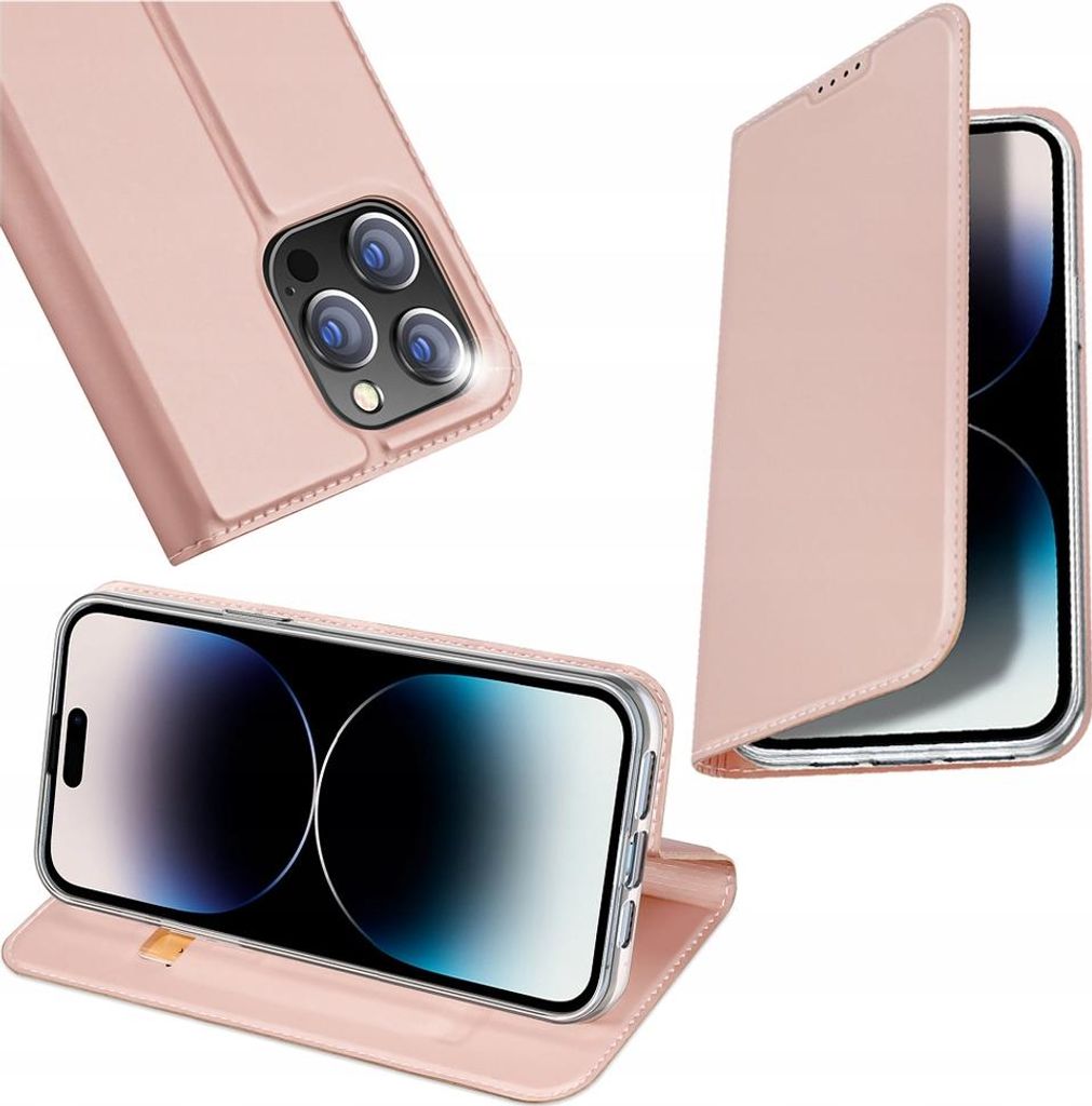 Custodia per Iphone 15 Pro Max con patta e portafoglio Dux Immagine del prodotto 