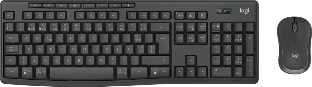 Logitech MK370 Combo for Business Tastatur Maus enthalten Büro RF Wireless + Bluetooth QWERTY Portuguesisch Graphit