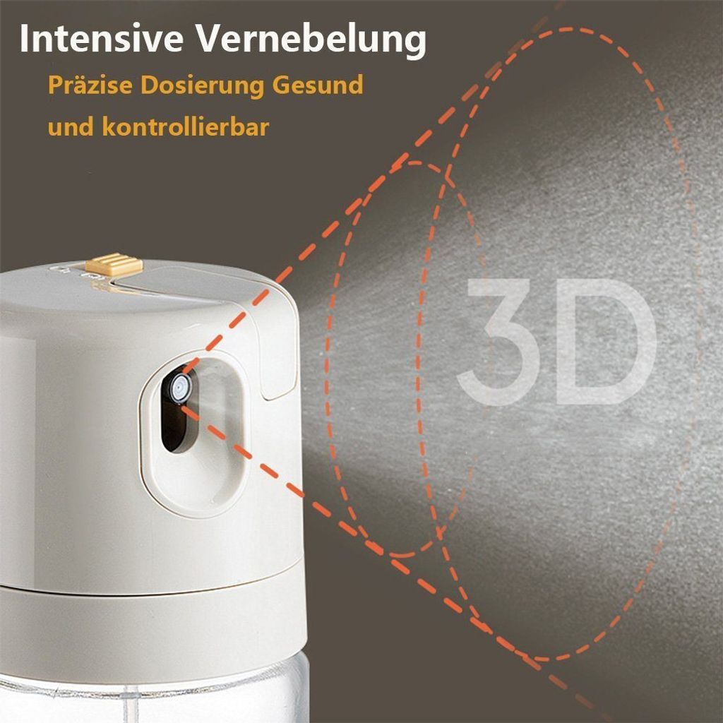 2 in 1 Ölsprüher, 550ml Glas Öl Sprühflasche mit Produktbild 3