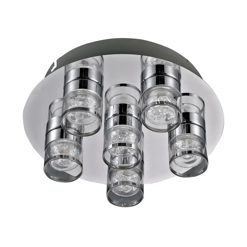 Plafonnier Orientable Chromé Italux Marc pour Éclairage Intérieur Design