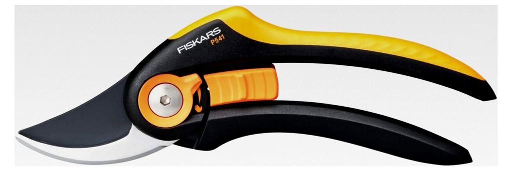 Bypass-Gartenschere, Plus SmartFit, für frische Äste und Zweige, Antihaftbeschichtet, Edelstahl-Klingen, Länge: 20,1 cm, Schwarz/Orange