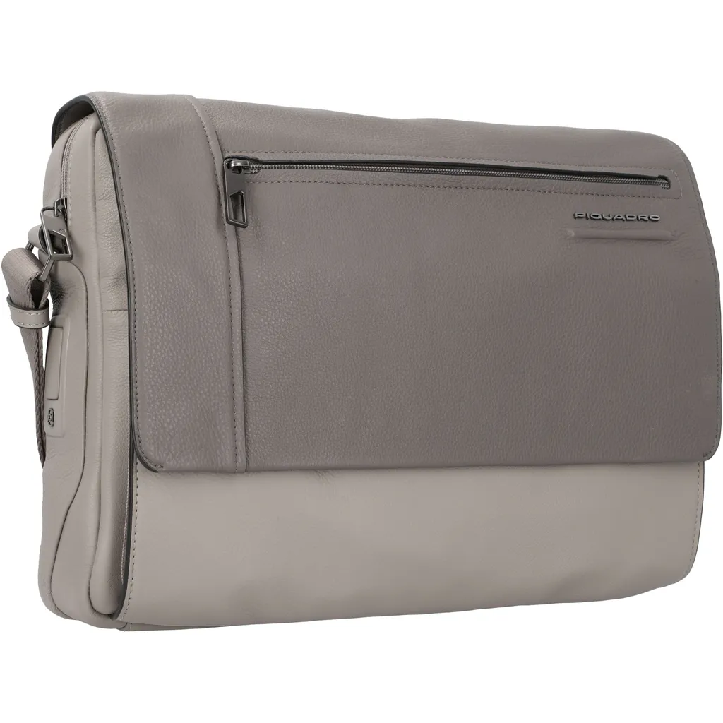Porte-documents A4 Piquadro CA4639AO Gris en cuir véritable de luxe