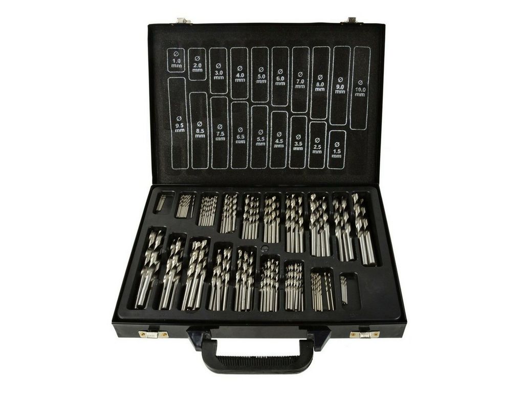 BSD Metallbohrer Set - HSS Bohrer Set, Spiralbohrer, Metallbohrersatz 1-10mm - 170 Teilig