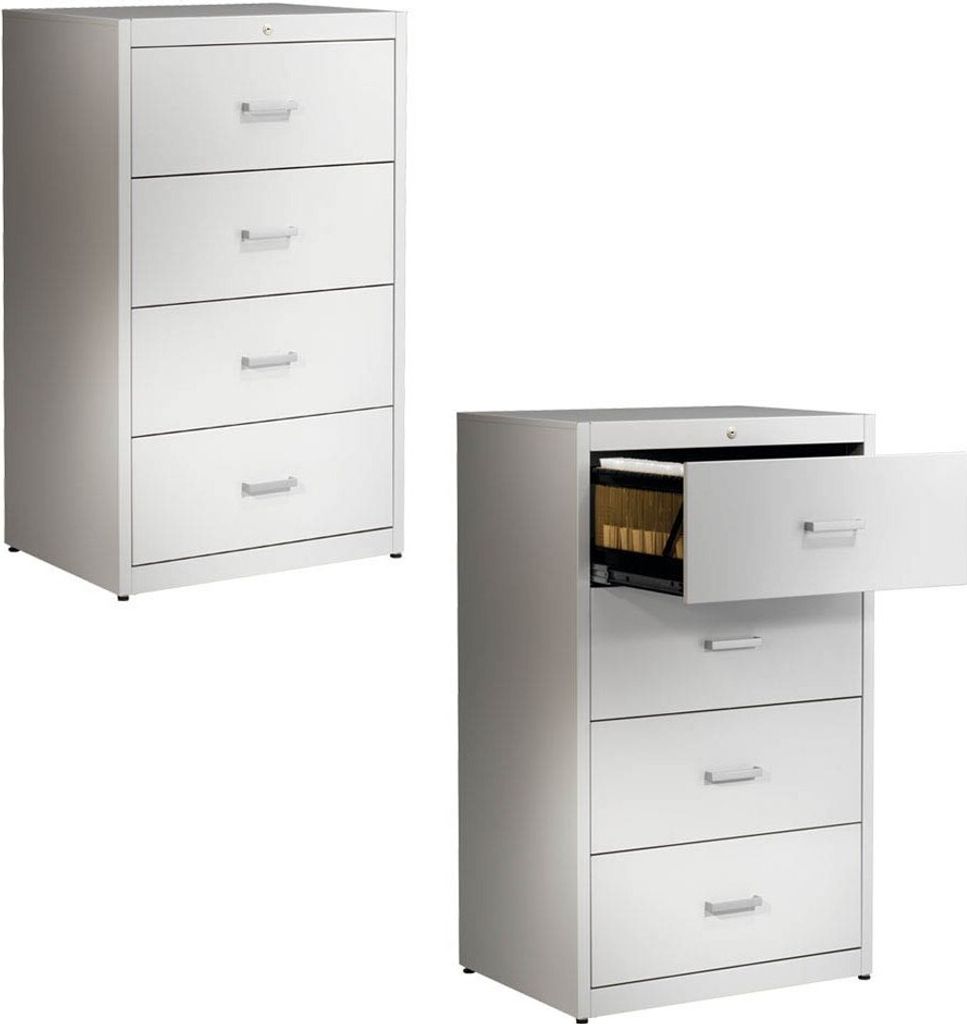 mauser client entry Hängeregistraturschrank lichtgrau 4 Schubladen 80,0 x 60,0 x 135,0 cm