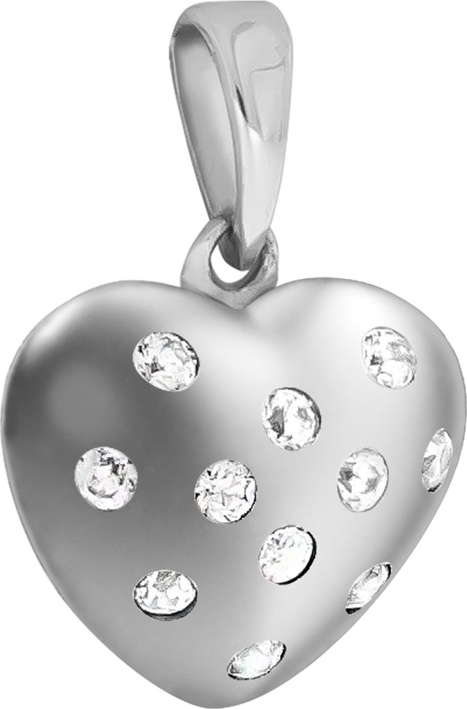 V Anhänger 925/- Sterling Silber 1,7cm weiß Zirkonia 358240566