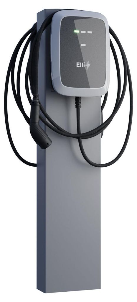 VW Wallbox Standfuß StationMaster for Two mit Bodenanker in Grau