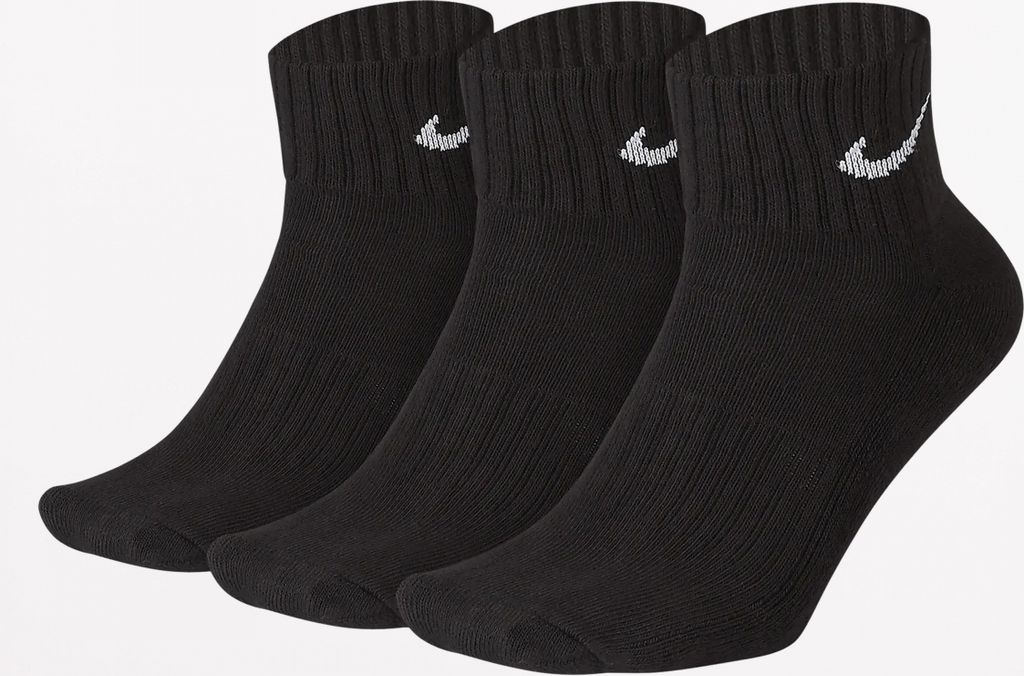 NIKE EVERYDAY CUSHION ANKLE PACK 3 Schwarz
