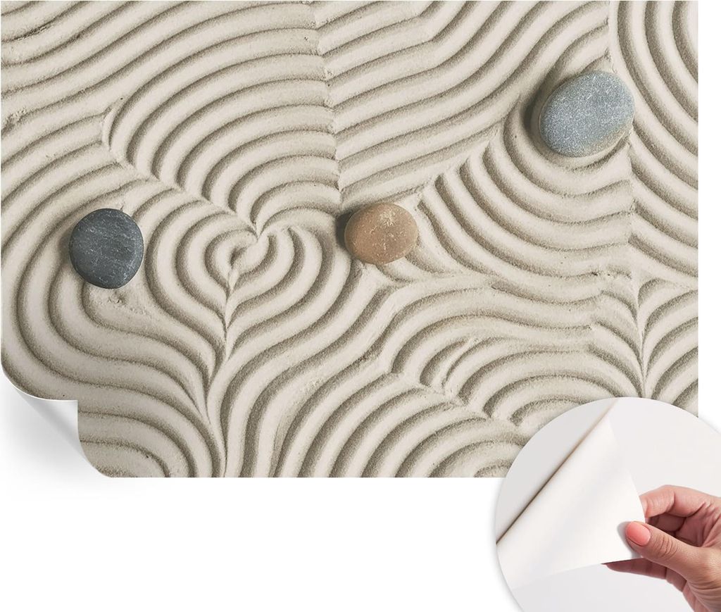 Selbstklebende Wandtapete - Dekorative Tapete für Wohnzimmer - Klebefolie für Wandbilder - Tapetenfolie für Wanddekoration - 152x104 cm - Harmon...
