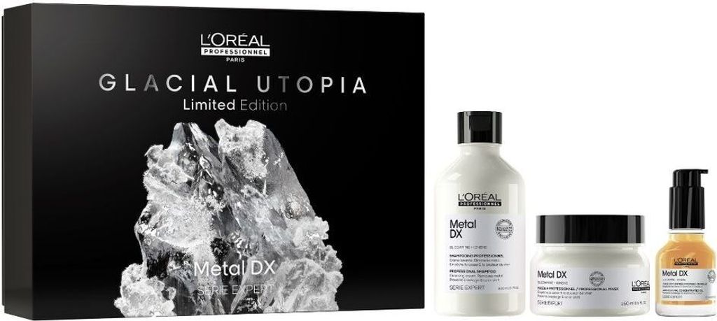 L'Oréal Professionnel Gift Set for All Hair Types Prevents Hair Breakage & Color Changes Anti-Frizz Shine & Heat Protection With Glicoamin Serie E...