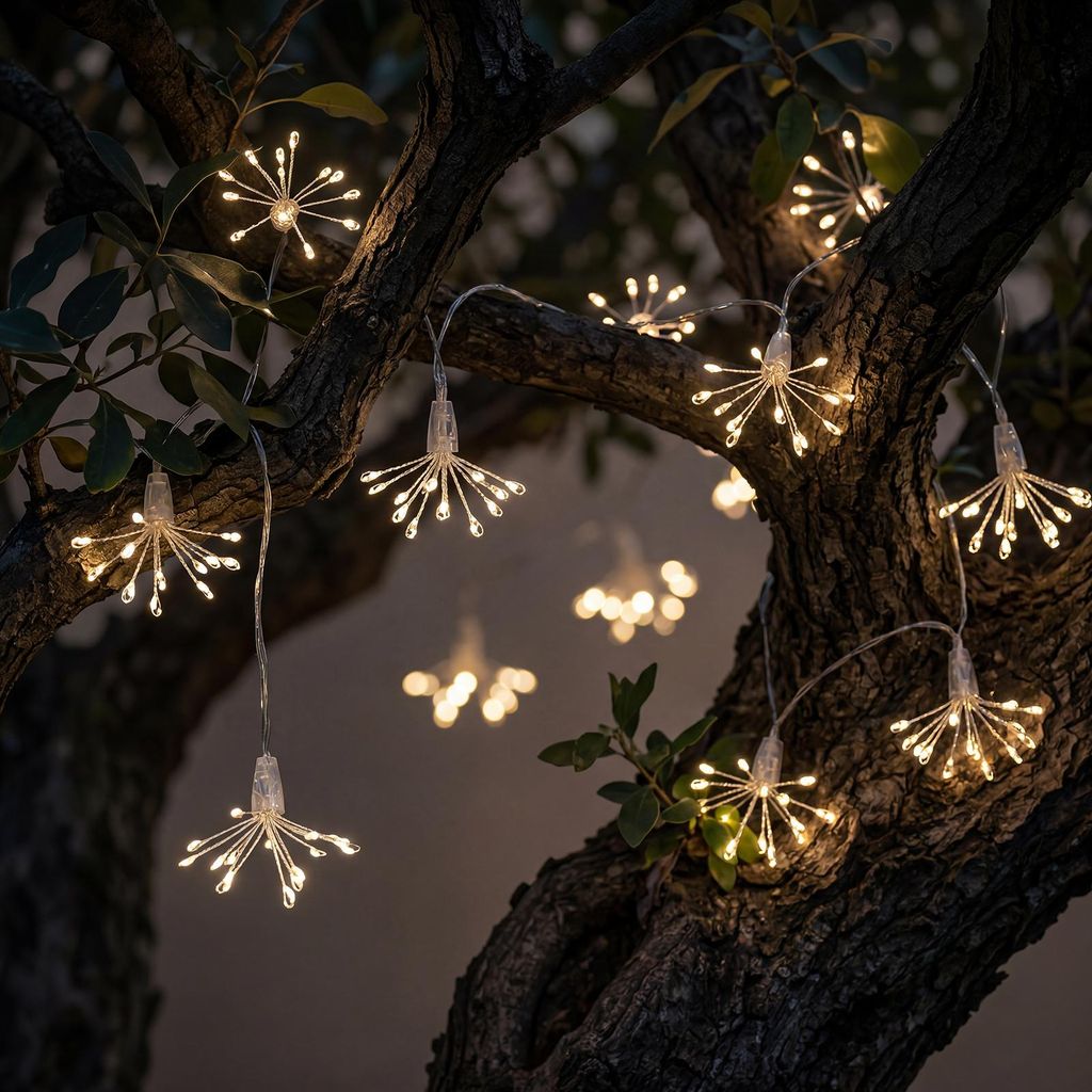 150 LED's, lichtketting, 8 lichtmodi, decoratieve Productafbeelding 