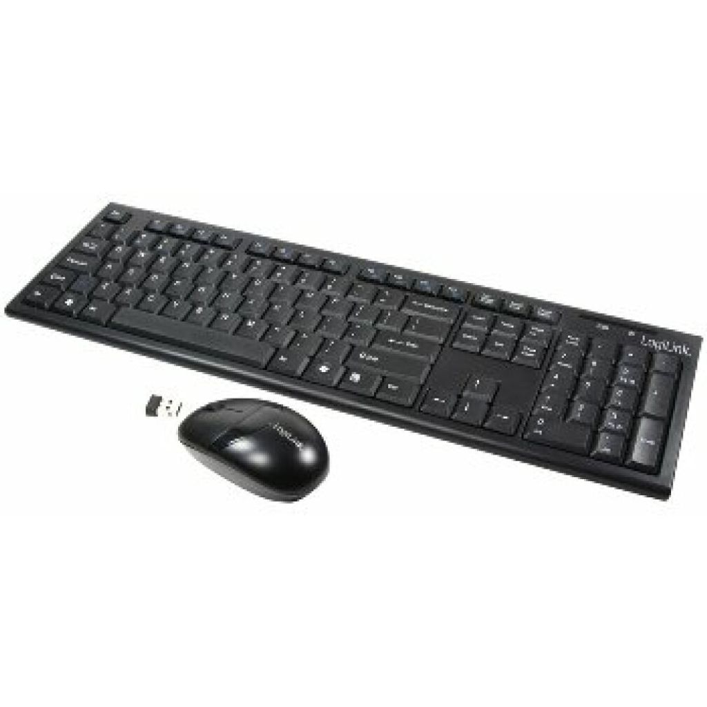 Logilink Tastatur Wireless 2,4GHz mit Maus black Zdjęcie produktu 