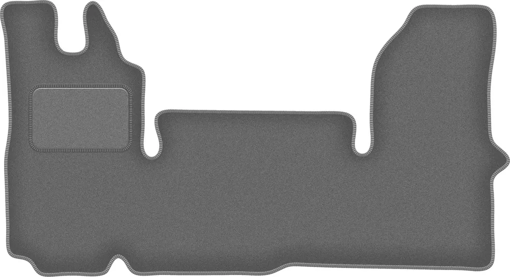 Set Tappetini Auto Per Renault Master II (1997-2010) - Antiscivolo, Facili Da Pulire, Colore Nero Con Bordo Marrone - 1 Pezzo Autista