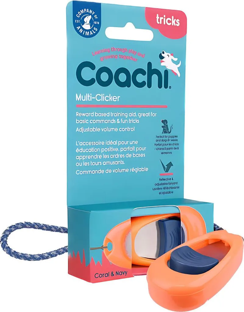 COA Multi-Clicker Arancione Coachi: Addestramento Dolce per Cani Sensibili