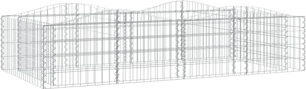 vidaXL Gabionový záhon s vysokým oblúkom 200x100x50 cm Obrázok produktu 