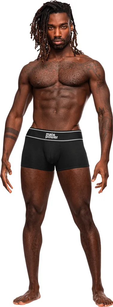 Male Power Pouch S Slip Noir Poche Ergonomique et Maintien Soft