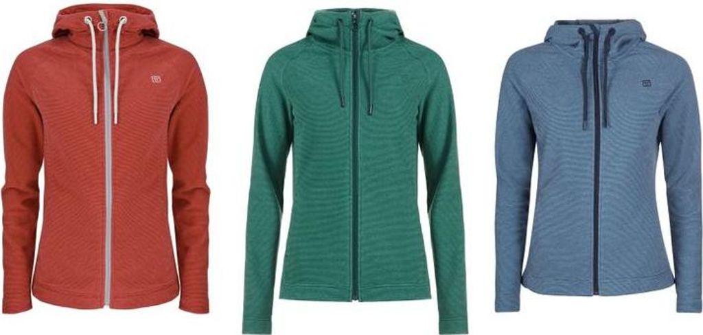 ELKLINE SING ALONG Damen Kapuzen Fleecejacke, Größe:38, Farbe:Rose of Sharon
