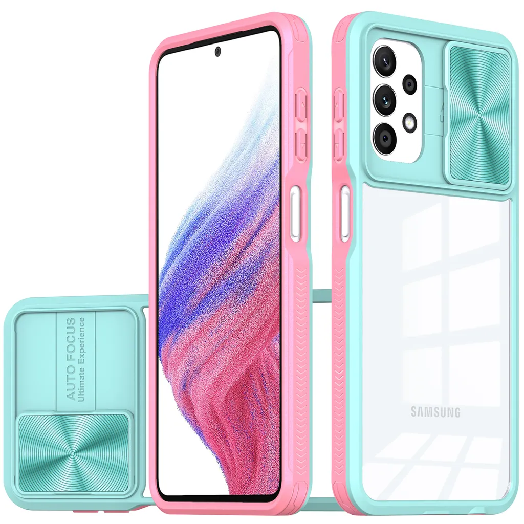 Custodia Samsung A52 Azzurra Trasparente - Proteggi la tua Fotocamera