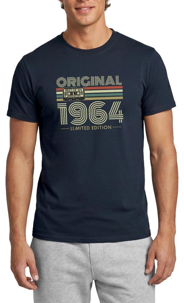 Spreadshirt Original 1964 Limited Edition Retro Männer T-Shirt, 4XL, Navy