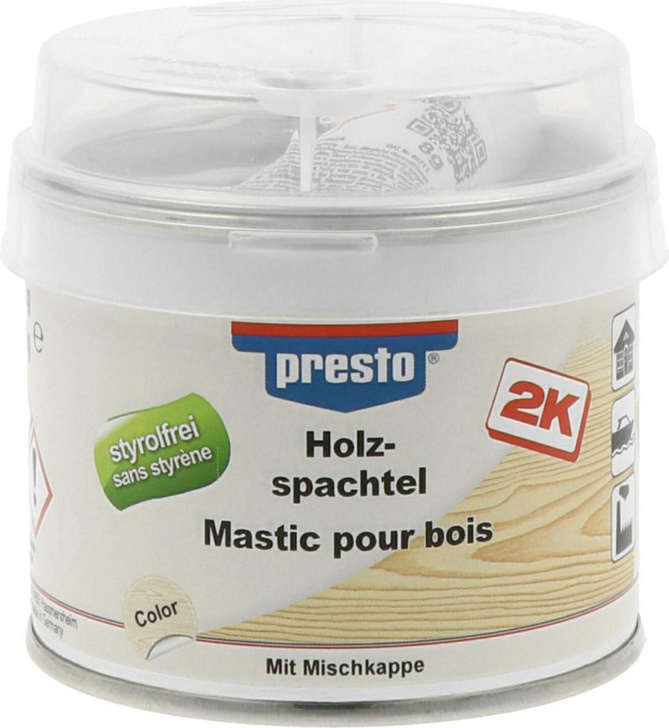 PRESTO Holzspachtel hell 250g