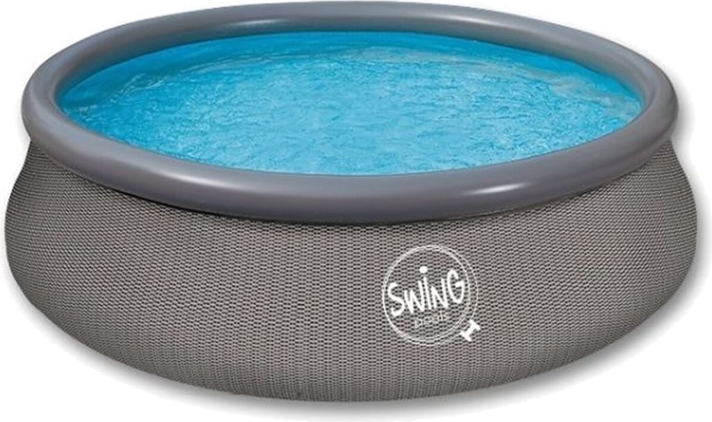 Quick Up Pool Schwimmbad SWING Rattan 366 x 91cm Pool Kinderpool Familienpool