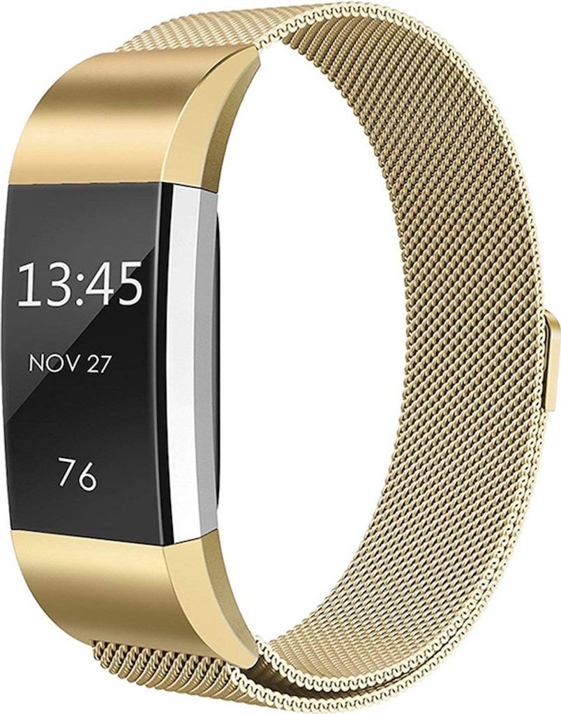 BStrap Milanese (Large) Armband für Fitbit Charge 2, gold