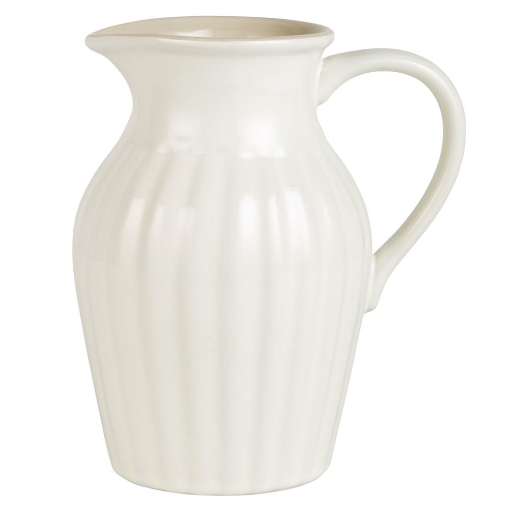IB Laursen MYNTE Kanne 1,7 Liter Creme Weiß Keramik Geschirr BUTTER CREAM Krug