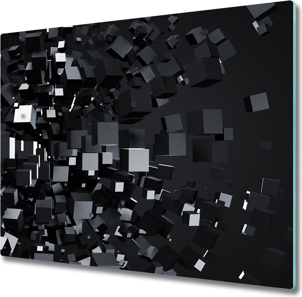 Glas Herdabdeckplatte 60x52 cm Spritzschutz Produktbild 