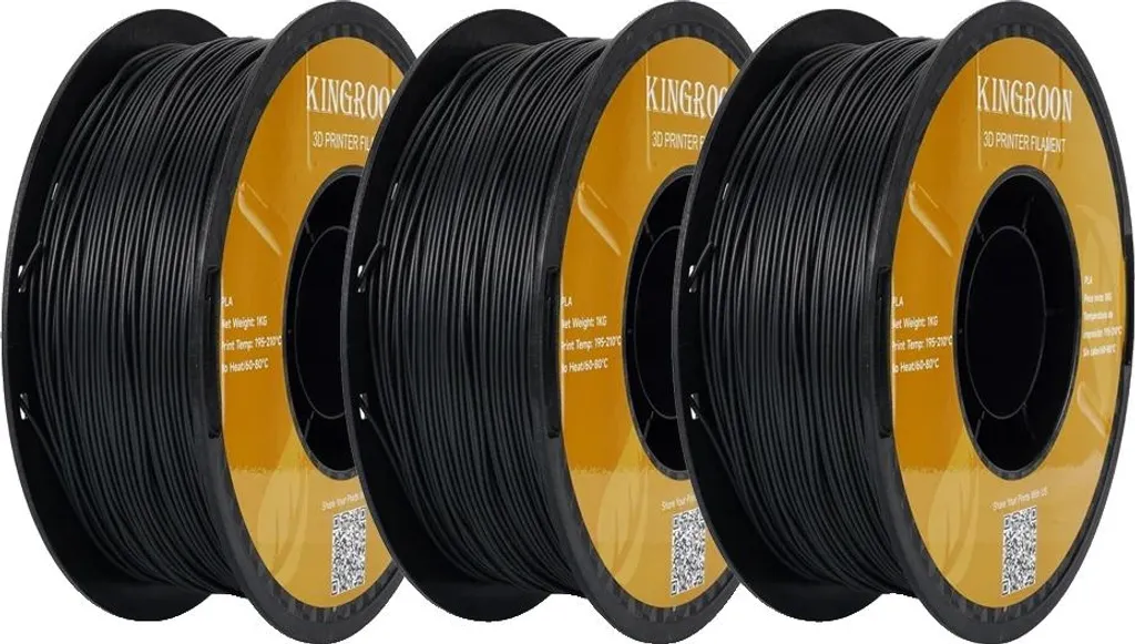 Filament PLA Fibre de Carbone 3kg pour Imprimante 3D Haute Résistance