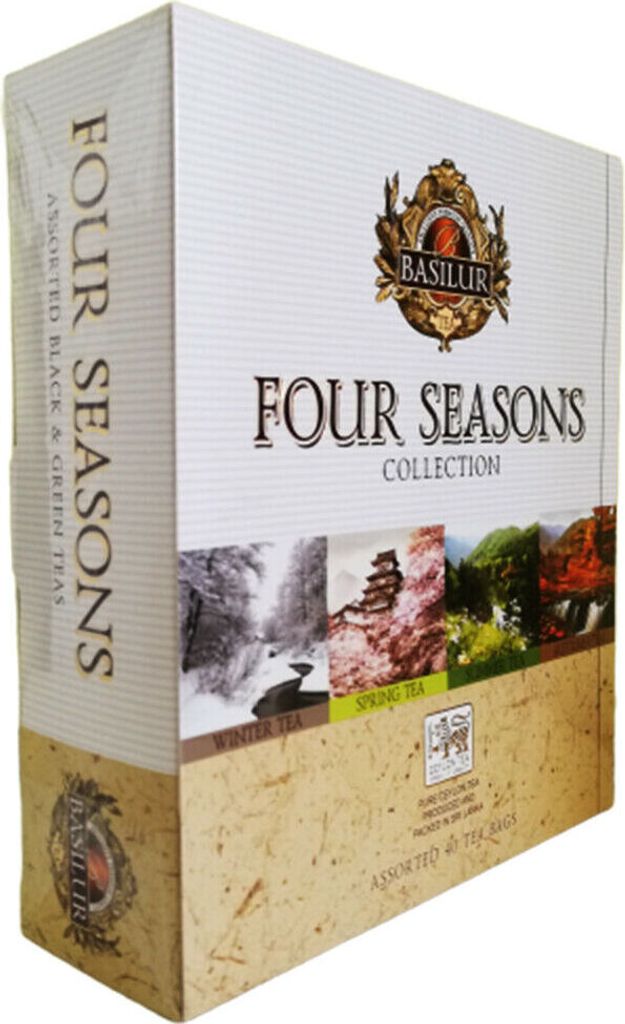 Basilur Tee Set Four Seasons 4 Teesorten 40 Teebeutel Produktbild 1