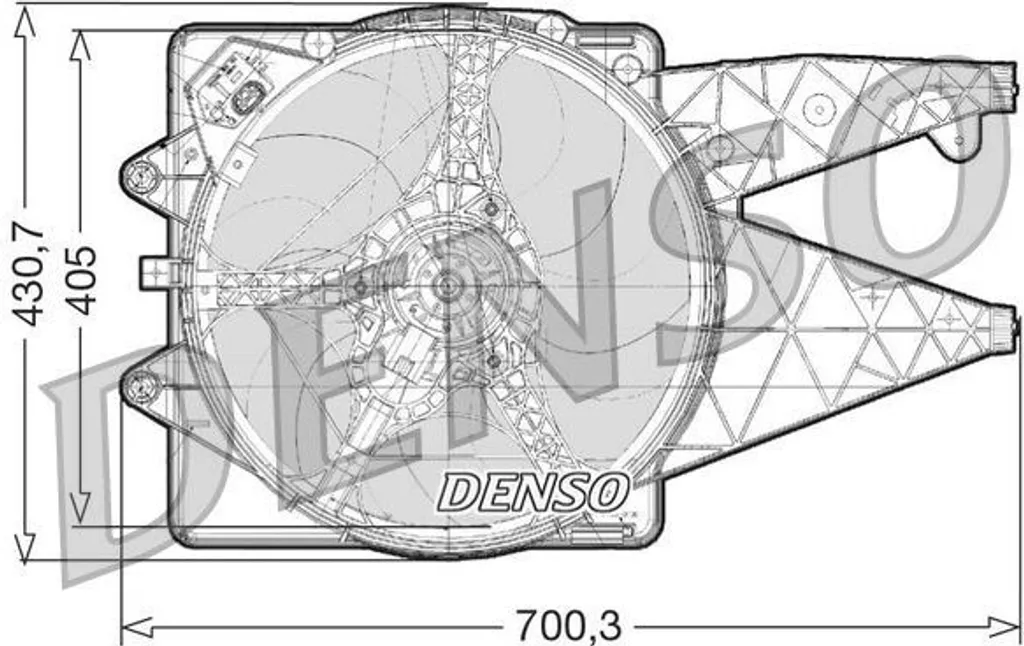 Ventilateur de Radiateur DENSO DER01020 à Haute Efficacité Thermique
