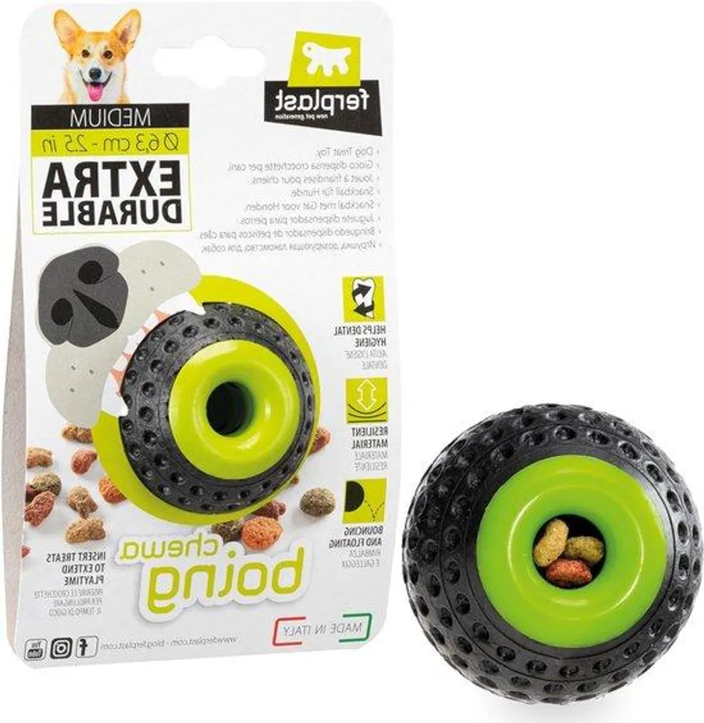 Jouet de dentition pour chien noir : Support d'os hygiène dentaire