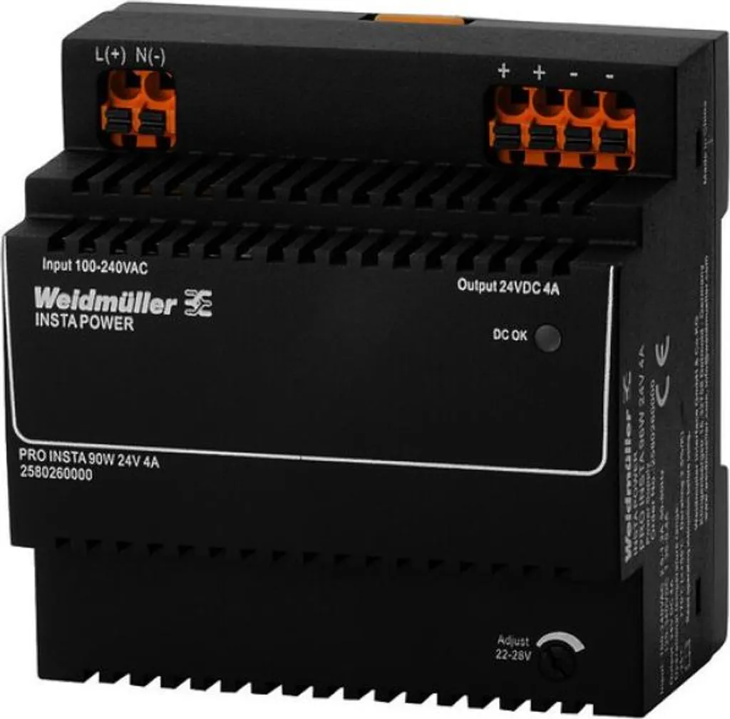 Alimentation 24V stable contre les coupures - PRO INSTA 96W 4A DC PRO