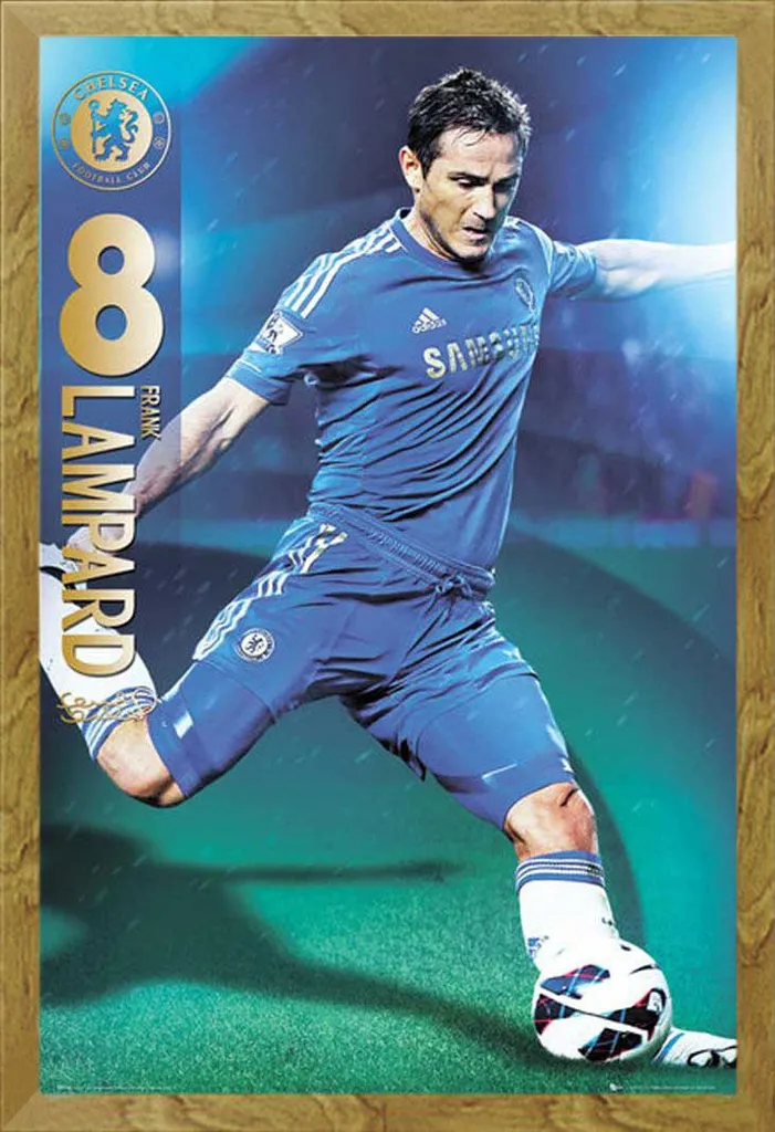 Poster Chelsea Frank Lampard 2012/13 con Cornice Shinsuke Rovere Maxi